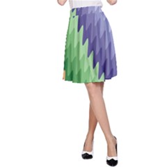 Zigzag Waves A-line Skirt by Sparkle