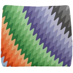 Zigzag Waves Seat Cushion by Sparkle