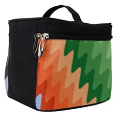 Zigzag Waves Make Up Travel Bag (small)