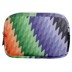 Zigzag Waves Make Up Pouch (small) by Sparkle