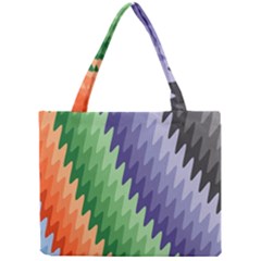 Grey Strips Mini Tote Bag by Sparkle