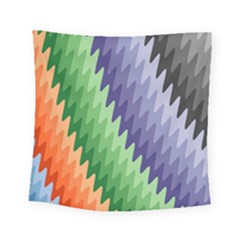 Grey Strips Square Tapestry (small) by Sparkle