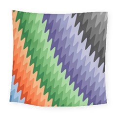 Grey Strips Square Tapestry (large) by Sparkle