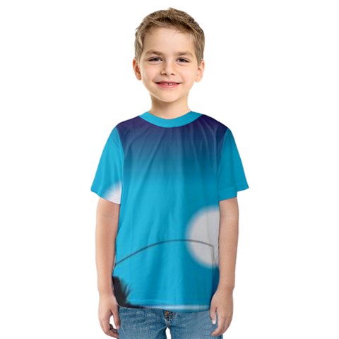 Fishing Kids  Sport Mesh Tee by Sparkle