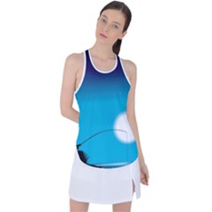 Fishing Racer Back Mesh Tank Top