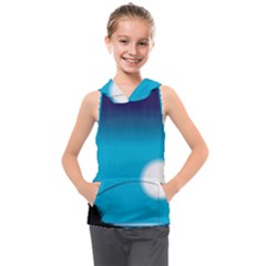 Fishing Kids  Sleeveless Hoodie