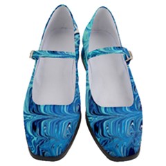 Blue Waves Women s Mary Jane Shoes