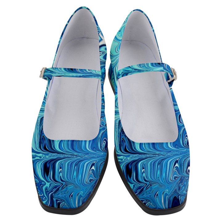 Blue Waves Women s Mary Jane Shoes