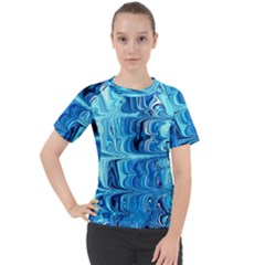 Blue Waves Women s Sport Raglan Tee