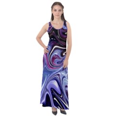 Galaxy Sleeveless Velour Maxi Dress