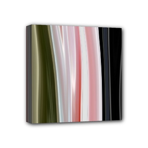 Satin Strips Mini Canvas 4  X 4  (stretched) by Sparkle