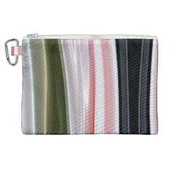 Satin Strips Canvas Cosmetic Bag (xl) by Sparkle