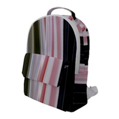 Satin Strips Flap Pocket Backpack (large) by Sparkle