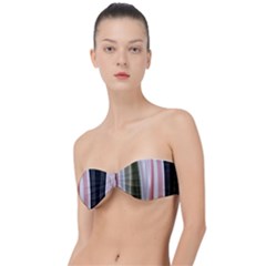 Satin Strips Classic Bandeau Bikini Top 