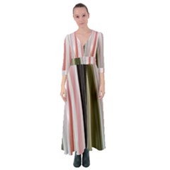 Satin Strips Button Up Maxi Dress by Sparkle