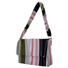 Satin Strips Full Print Messenger Bag (m)