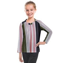 Satin Strips Kids  Long Mesh Tee