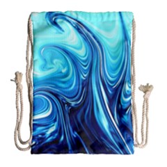 Sunami Waves Drawstring Bag (large) by Sparkle