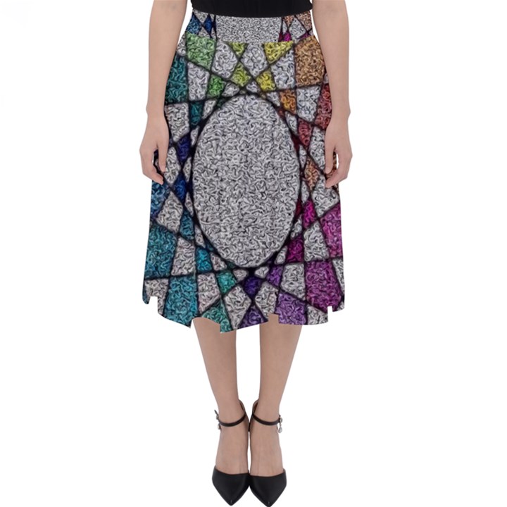 Wirldrawing Classic Midi Skirt