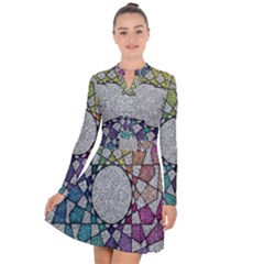 Wirldrawing Long Sleeve Panel Dress by Sparkle