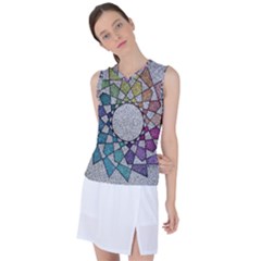 Wirldrawing Women s Sleeveless Sports Top by Sparkle