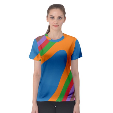 Rainbow Road Women s Sport Mesh Tee by Sparkle