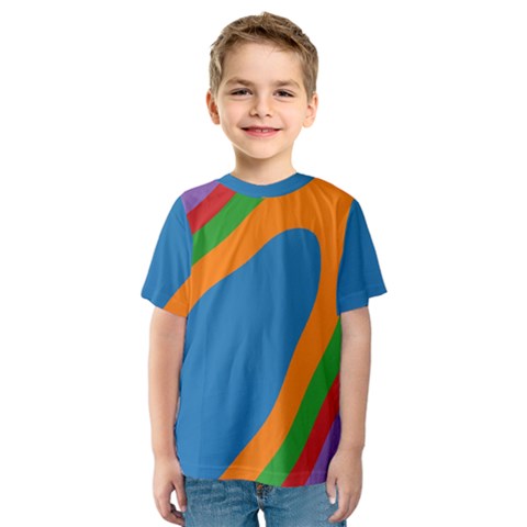 Rainbow Road Kids  Sport Mesh Tee by Sparkle