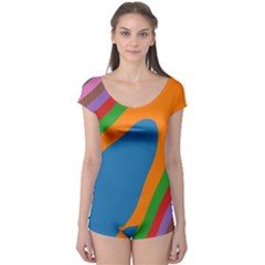 Rainbow Road Boyleg Leotard 