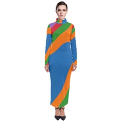 Rainbow Road Turtleneck Maxi Dress by Sparkle