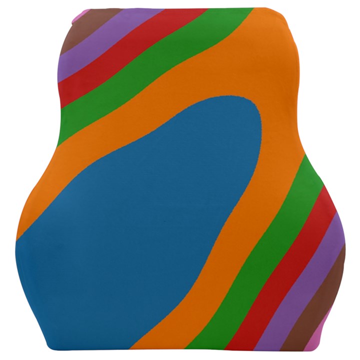 rainbow road Car Seat Velour Cushion 