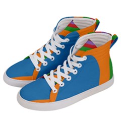 Rainbow Road Men s Hi-top Skate Sneakers by Sparkle