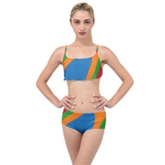 Rainbow Road Layered Top Bikini Set by Sparkle