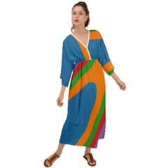 Rainbow Road Grecian Style  Maxi Dress by Sparkle