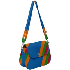 Rainbow Road Saddle Handbag