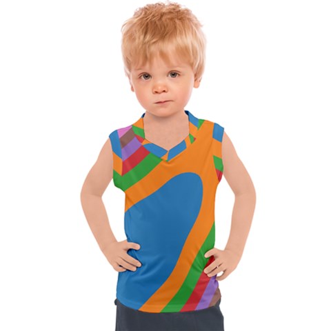 Rainbow Road Kids  Sport Tank Top by Sparkle