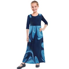 Sea Wrap Kids  Quarter Sleeve Maxi Dress by Sparkle