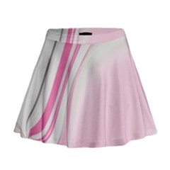 Modern Pink Mini Flare Skirt by Sparkle