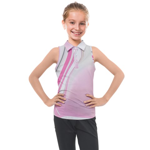 Modern Pink Kids  Sleeveless Polo Tee by Sparkle