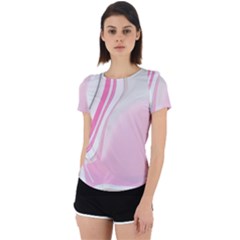 Modern Pink Back Cut Out Sport Tee by Sparkle