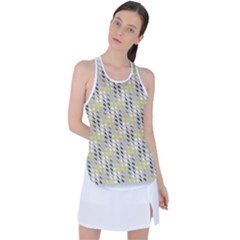 Color Tiles Racer Back Mesh Tank Top