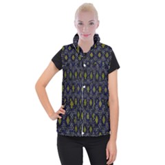 Color Abstract Cartoon Women s Button Up Vest by Sparkle