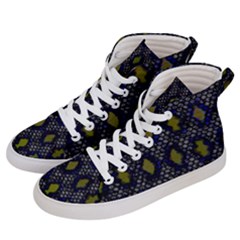 Color Abstract Cartoon Men s Hi-top Skate Sneakers by Sparkle