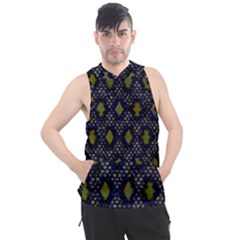 Color Abstract Cartoon Men s Sleeveless Hoodie