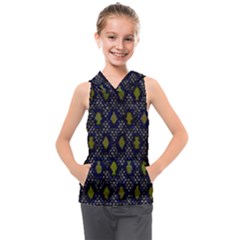 Color Abstract Cartoon Kids  Sleeveless Hoodie