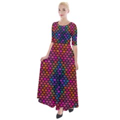 Hexxogons Half Sleeves Maxi Dress by Sparkle