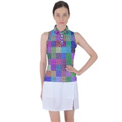 Blocks Stars Women s Sleeveless Polo Tee