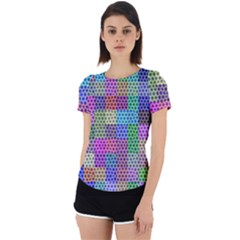 Blocks Stars Back Cut Out Sport Tee