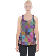 Random Colors Hexagon Piece Up Tank Top by Sparkle