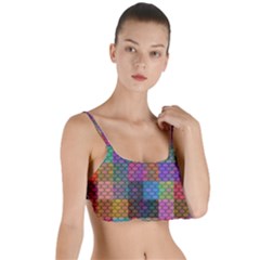 Random Colors Hexagon Layered Top Bikini Top 