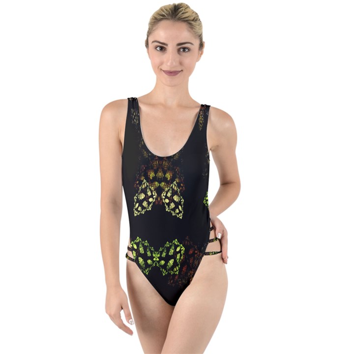 Duckies High Leg Strappy Swimsuit